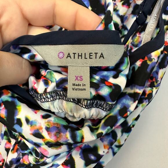 Athleta Sunbeam Easy Breezy Midi Sleeveless Multicolor Dress XS - Picture 3 of 7